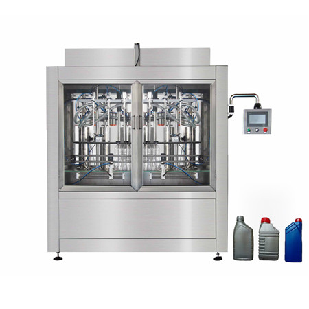 2019 최신 액체 음료 음료 주스 백 충전 기계, 물 우유 용 반자동 8 노즐 열 씰 충전 기계. 